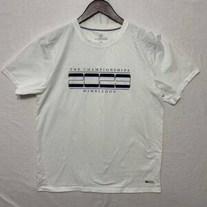 Wimbledon Graphic T-Shirt Mens XL White Excellent 2023 The Championships Tennis